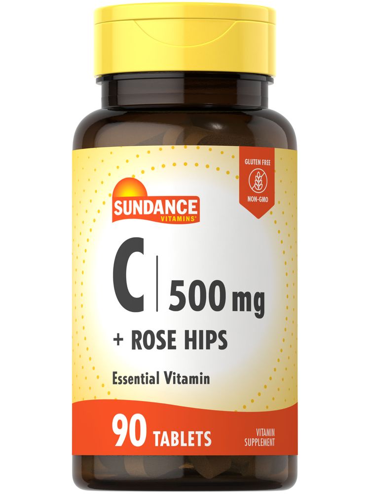 Vitamin C 500mg with Rose Hips